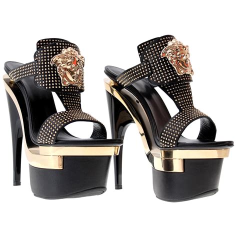 versace schuhe damen plateau|versace platform shoes.